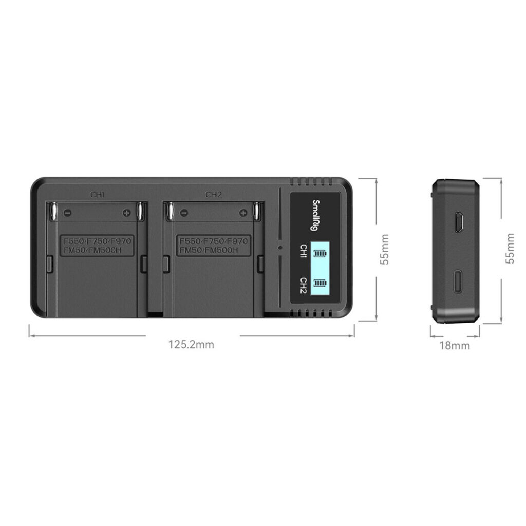 SmallRig-4086-3 SmallRig 4086 Battery Charger for NP-F970