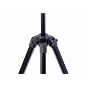 Benro_T890_002 Lähikuva Benro T890 Digital Tripod -kolmijalka -jalustan keskiosasta, jossa korostuvat sen liitosnivelet ja sisäänrakennettu kuplavaa'an taso.