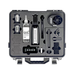 PMI SmokeGENIE - Professional2 PMI SmokeGENIE - Professional is supplied in a black carrying case with custom foam inserts that conveniently organize the main unit, accessories, attachments, bottles, cleaning kit and all essential components.