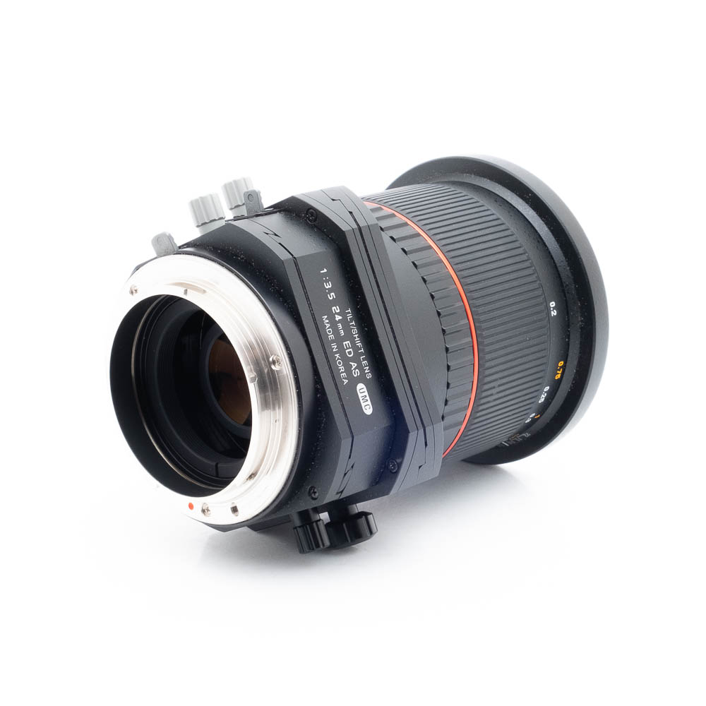 Samyang T-S 24mm f35-1 Samyang 24mm f/3.5 Tilt-Shift ED AS UMC Canon - Käytetty