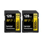 Lexar Pro 1800x SDXC U3 (V60) UHS-II R270/W180 128GB 2-pack Kameratarvikkeet 4