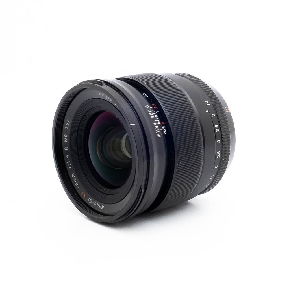Fuji 16mm f14 R WR-2-2 Fujifilm Fujinon XF 16mm f/1.4 R WR (sis.ALV24%) - Käytetty