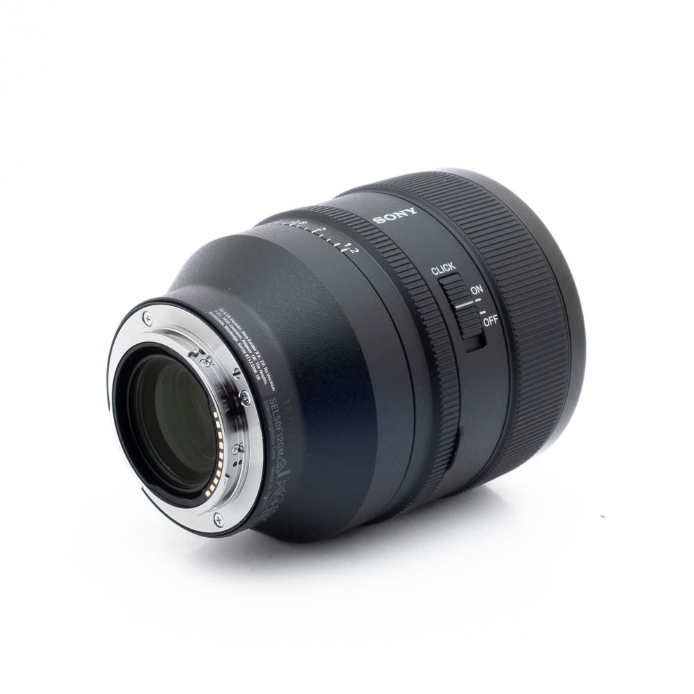 Sony 50mm f12 GM-1-2 Sony FE 50mm f/1.2 GM (Takuu 24kk, Kunto K5) - Käytetty
