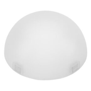Godox AK-R11 Dome on himmeän valkoinen, kupolin muotoinen kattovalaisimen suojus, jossa on kaksi pientä kiinnitysklipsiä pohjassa helppoa kiinnitystä varten.