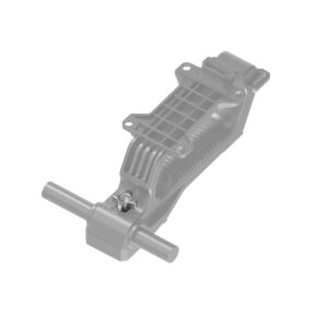 1595338428_093 3D-enderöity kuva SmallRig 2844 Top Handle Special Screw for Sony FX9/FS7 & FS7 MK2, metallinen kiinnitysosa, jossa on sylinterimäinen tanko, pultti toisessa päässä, kylkivahvikkeet ja kiinnitysreiät valkoisella pohjalla.