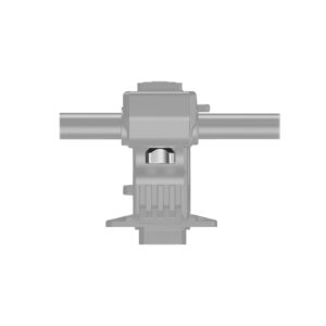 1595338434_510 Edestä katsottuna harmaa SmallRig 2844 Top Handle Special Screw for Sony FX9/FS7 & FS7 MK2, jossa on sylinterimäiset tangot molemmilla puolilla, keskikotelo ja näkyvä hammaspyörä tai nuppi keskellä valkoista taustaa vasten.