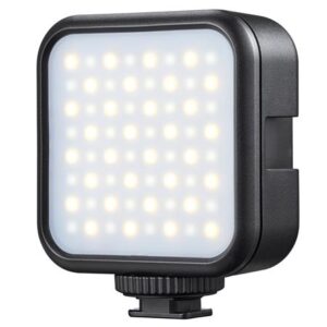 1619619733_109 Godox Litemons LED-valo (Bi Color) LED6Bi on kompakti, neliönmuotoinen LED-videovalaisin, jossa on musta kehys ja LED-ristikko, joka on suunniteltu kameroihin tai jalustoihin cold shoe -kiinnityksen avulla.