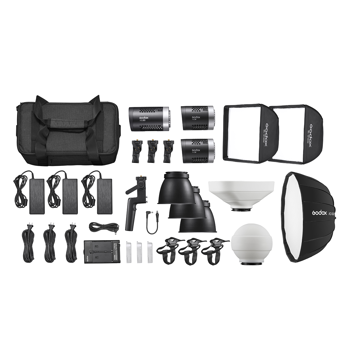 Godox ML KIT1 ML60 & ML30 Trio Kit -LED-valo
