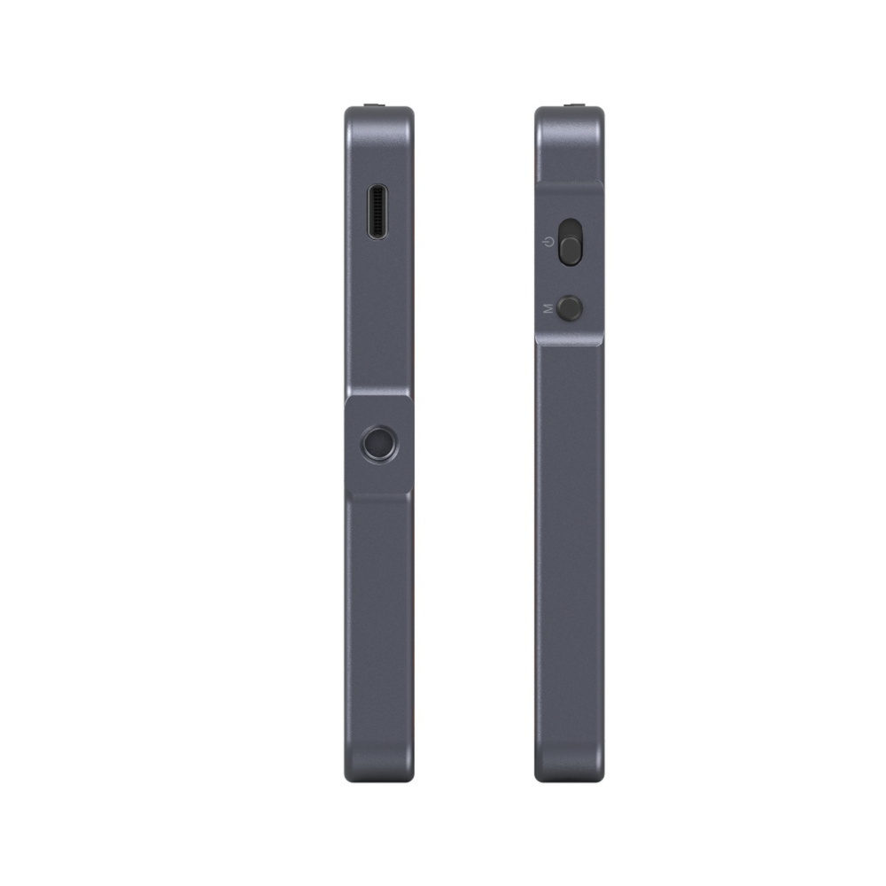 1636124607_628 Kaksi SmallRig 3489 Vibe P96L RGB -videovalaisinta seisoo pystyssä vierekkäin. Toisessa näkyy USB-C-portti, toisessa liukukytkin ja pyöreä painike. Molemmat valot ovat ohuita, suorakulmaisia ja tummanharmaita.