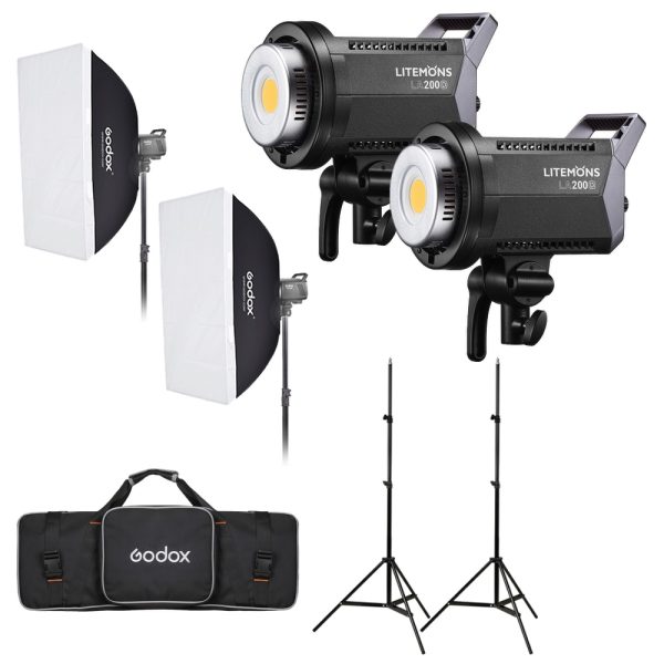 Godox Litemons LA200D Daylight Duo Kit LED valot kuvaamiseen ja videoihin 3