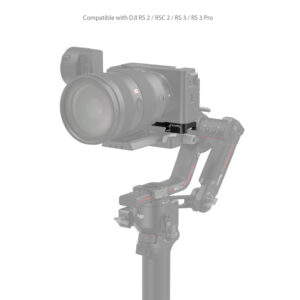 1698220147_408 SmallRig 4314 -peruslevy Sony ZV E1:lle asennettuna DJI RS 3 -gimbaliin, jossa on merkintä yhteensopivuudesta DJI RS 2, RSC 2, RS 3 ja RS 3 Pro -mallien kanssa.