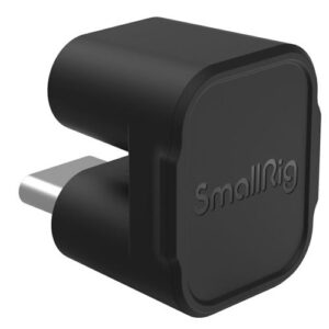 1707310895_678 SmallRig 4406 Type C Type C audio signal adapter with black square design and silver metal connector.