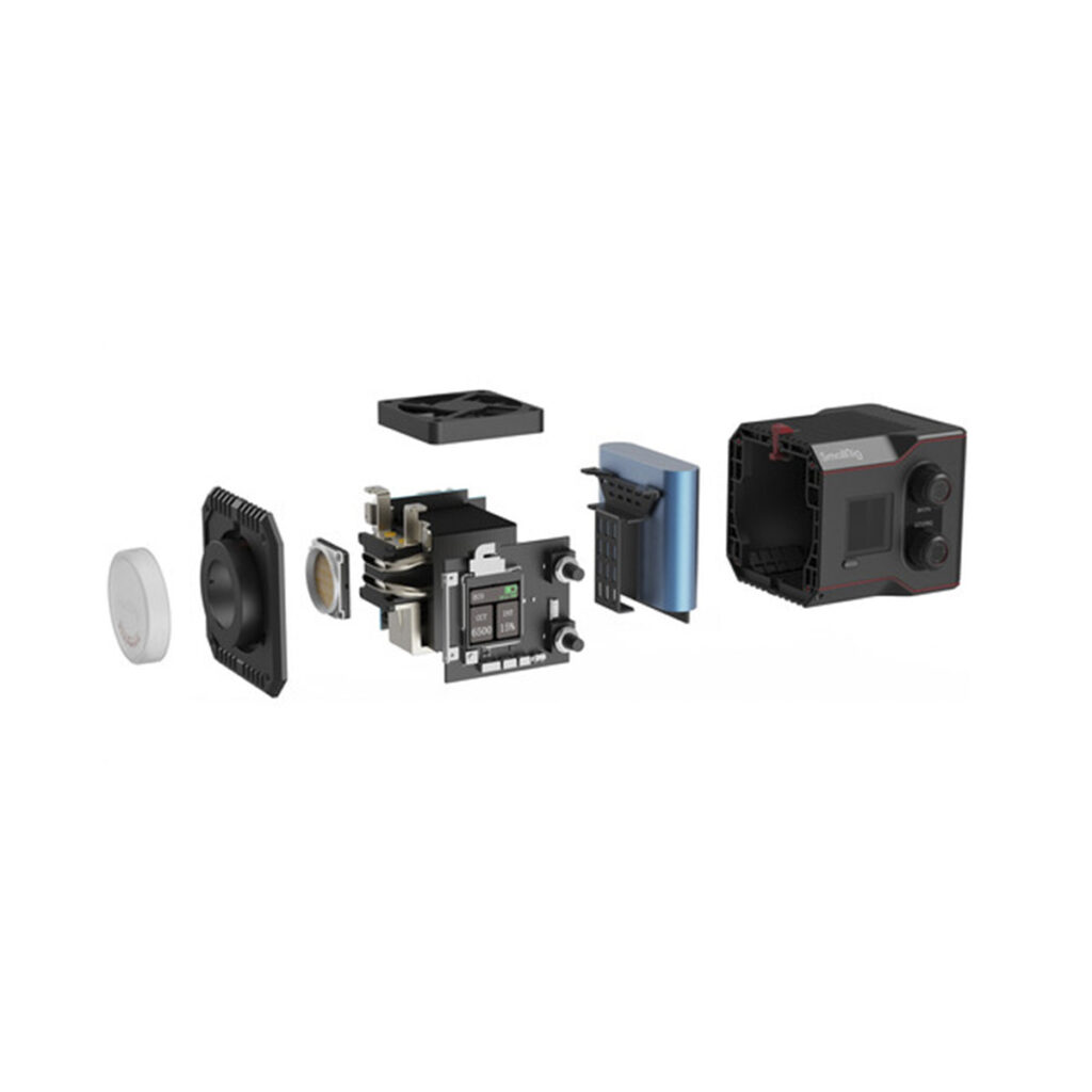 42475 SmallRig 4376 LED Video Light COB RC 60B with Powerbank Clamp -LED-valo