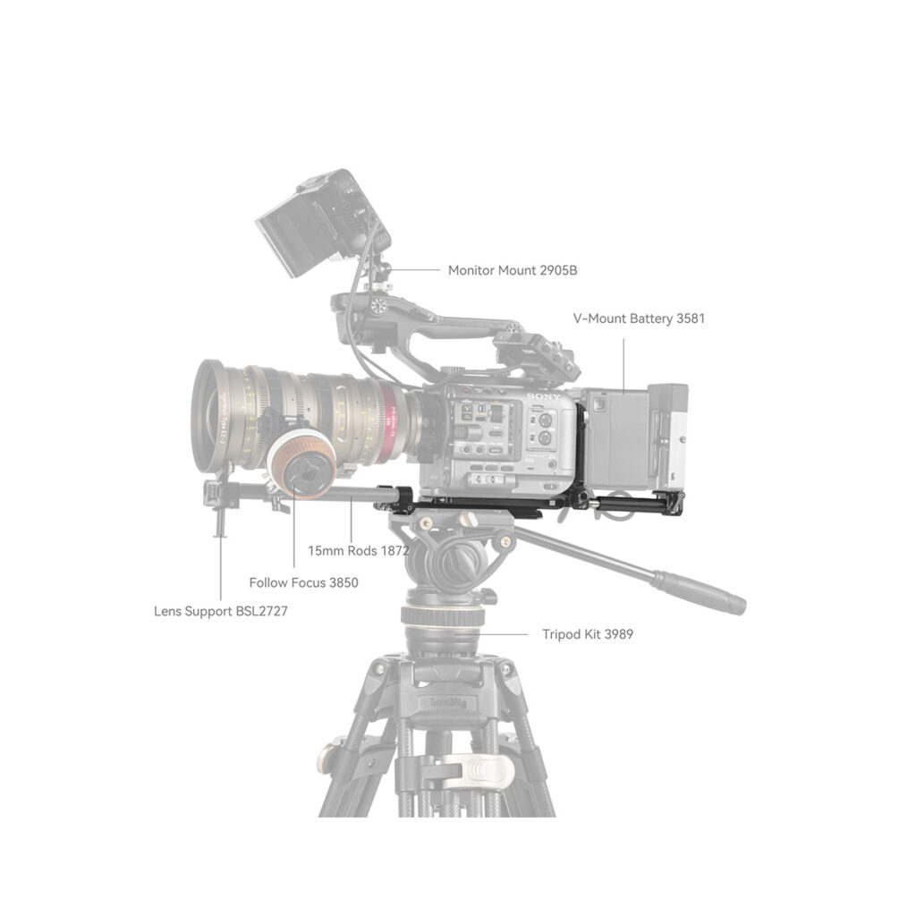 SmallRig 4323 V-Mount Battery Mount Plate Kit for Cinema Cameras