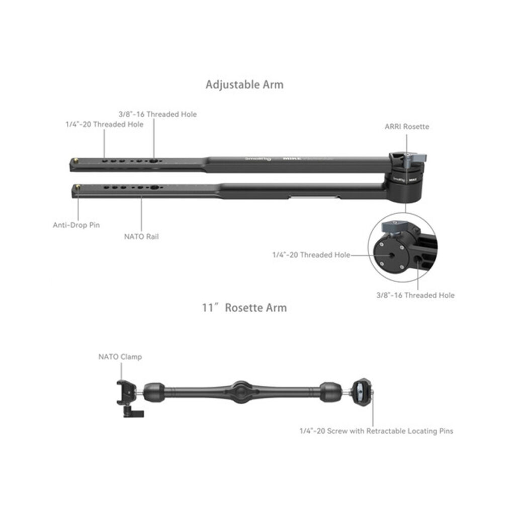 SmallRig 4362 x Mikevisuals Extension Arm Tracking Shot Kit