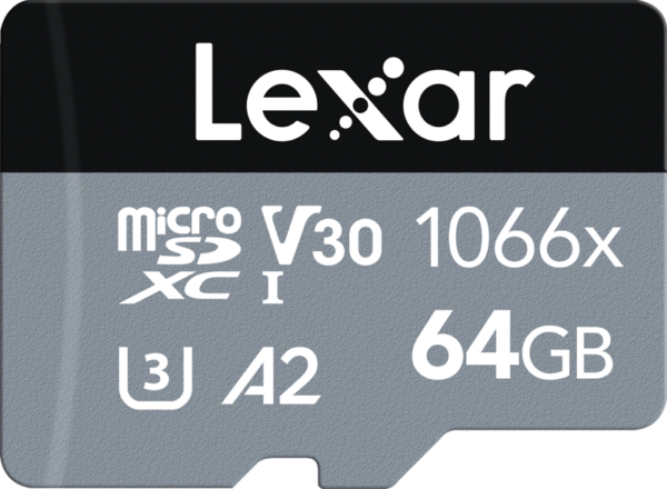 Lexar microSDHC SILVER 1066x UHS-I/U1/A2 R160/W70 (V30) 64GB Kameratarvikkeet 3
