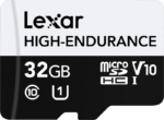 Lexar microSDXC High-Endurance UHS-I/U3/10 R100/W35 (V30) 32GB -muistikortti