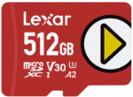 Lexar microSDXC PLAY UHS-I/A2/U3 R160/W100 (V30) 512GB
