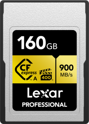 Lexar CFexpress Pro Gold R900/W800 – VPG400 Type-A 160GB CFExpress muistikortit 2