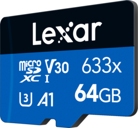 Lexar 633X microSDHC/SDXC (V30) R95/W45 64GB Kameratarvikkeet