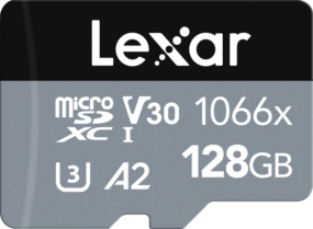 Lexar microSDHC SILVER 1066x UHS-I/U1/A2 R160/W70 (V30) 128GB Kameratarvikkeet