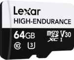 Lexar microSDXC High-Endurance UHS-I/U3/10 R100/W35 (V30) 64GB Kameratarvikkeet 5