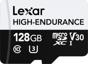 Lexar microSDXC High-Endurance UHS-I/U3/10 R100/W35 (V30) 128GB Kameratarvikkeet