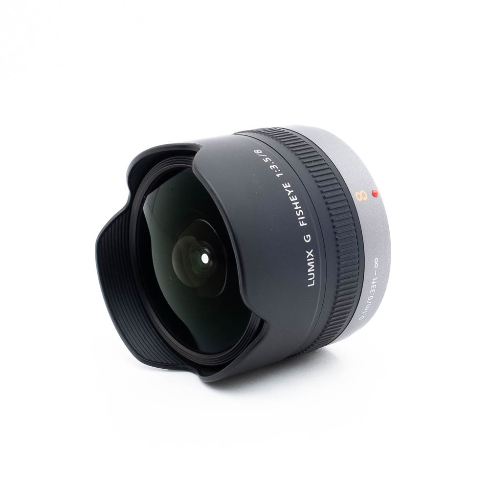 Lumix 8mm f35 Fisheye-2 Panasonic Lumix 8mm f/3.5 Fisheye G - Käytetty