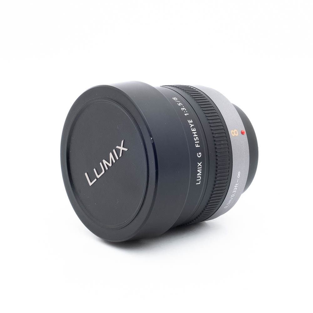 Lumix 8mm f35 Fisheye-3 Panasonic Lumix 8mm f/3.5 Fisheye G - Käytetty