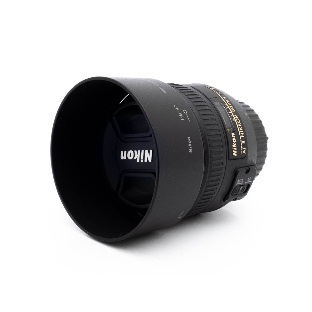 Nikon 50mm f14G-3-5 Nikon AF-S Nikkor 50mm f/1.4 G (Kunto K5) - Käytetty