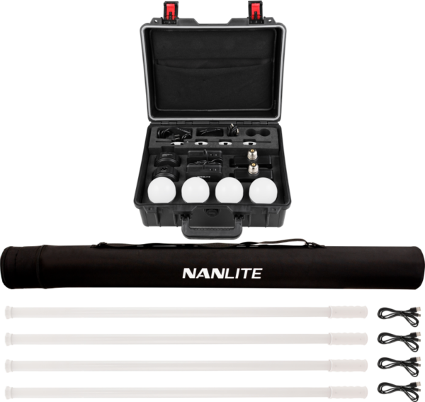NANLITE Nanlite Pavotube T8-7X-4 Light kit & Pavobulb 10C 4 Bulb kit LED valot kuvaamiseen ja videoihin 3