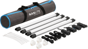 NANLITE Pavotube II 15C LED RGBWW Tube Light 4 Light Kit LED valot kuvaamiseen ja videoihin
