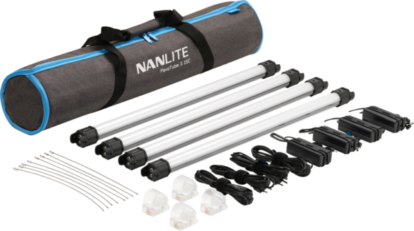 NANLITE Pavotube II 15C LED RGBWW Tube Light 4 Light Kit LED valot kuvaamiseen ja videoihin 3