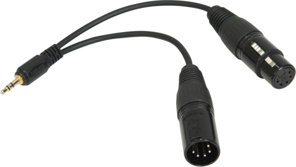 NANLITE DMX Adapter cable with 3.5mm LED valot kuvaamiseen ja videoihin 3