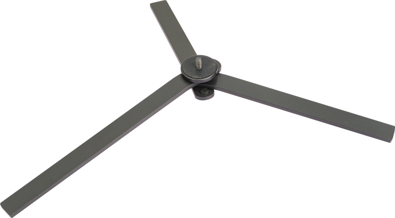 800q-05_121378 NANLITE floor stand for T12 tubular luminaire with sturdy base and elegant support column against a white background.