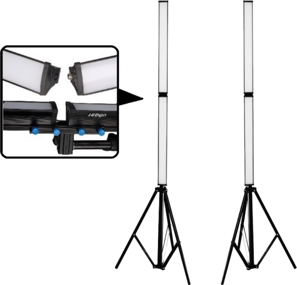 NANLITE T2 adapter for striplight LED valot kuvaamiseen ja videoihin 3