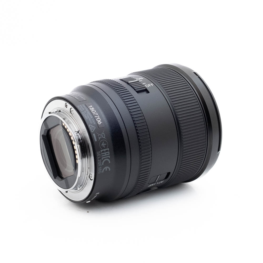 Sony 20mm f18 G-1 Sony FE 20mm f/1.8 G (Kunto K5) - Käytetty