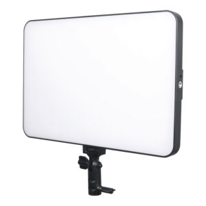 1608191379_897 Viltrox VL 400T LED Light Duo Kit -valaisinsarjassa on suorakulmaiset LED-paneelit, joissa on valkoiset diffuusit etupaneelit säädettävissä mustissa jalustoissa, jotka ovat ihanteellisia valokuvaukseen tai videovalaistukseen.