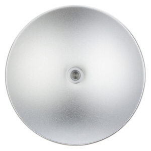 1705324073_269 The Godox aluminium plate for the S65T/S85T/S120T multifunctional softbox is a metallic, circular component with a smooth, lightly textured surface and a small raised central section; its design radiates evenly from the centre.