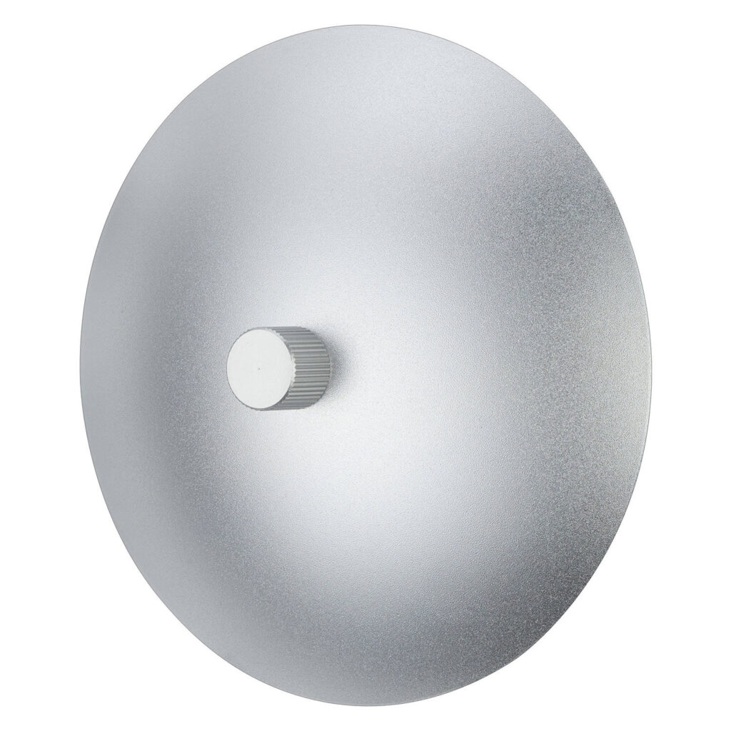 1705324084_317 The Godox aluminium plate for the S65T/S85T/S120T multifunctional softbox features a round, silver-coloured metallic design with a textured surface and a central cylindrical knob that combines minimalist and modern aesthetics.