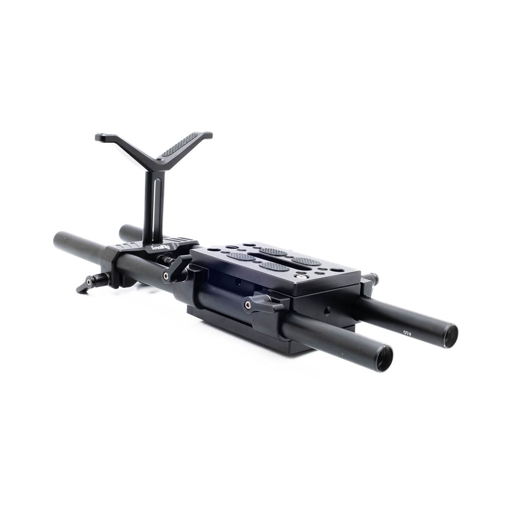Smallrig lens support kit SmallRig 1798 Baseplate w/Dual 15mm Rod Clamp + Lens support 2681 + 30cm Rods (sis.ALV24%) - Käytetty