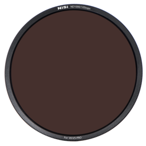 800q-01_112609 The ND1000/10 Stop for V6/V5 Pro grey ND1000/10 Stop for V6/V5 Pro round NiSi filter has a black textured metal frame and is marked V6/V5 Pro at the bottom.