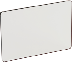 800q-01_126182 Rectangular, transparent NiSi Cine Filter Nano FS ND 4x5.65" 0.6 disc filter with thin edges and rounded edges, presented against a white background and marked "NiSi FS-ND 0.6" with small white text at the bottom.