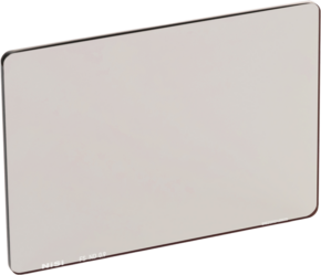 800q-01_126183 Rectangular, flat, transparent NiSi Cine Filter Nano FS ND 4x5.65" 0.9 disc filter with slightly darkened edges and small white text in the corners; brand and model information near bottom left.