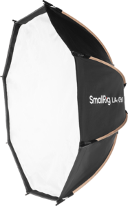 800q-01_128216 SmallRig 4633 Octagonal Softbox LA-O90 on mustavalkoinen, kahdeksankulmainen valonmuokkain, joka on suunniteltu valokuvaukseen tai videokuvaukseen.