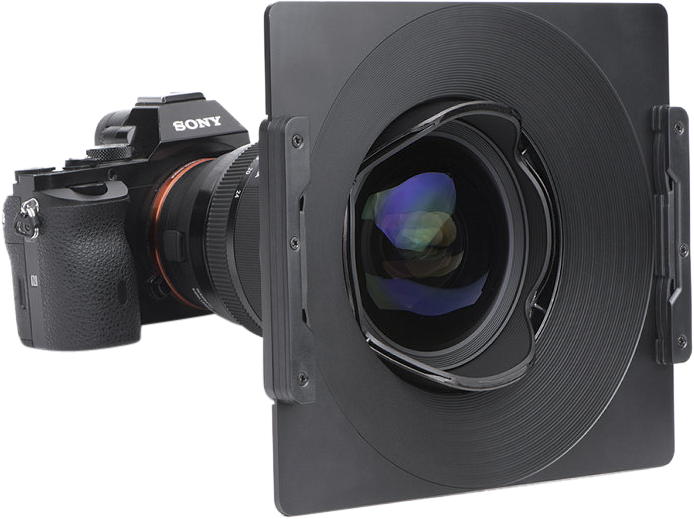 NiSi-sovitinrengas Sigma 12-24mm f/4 -objektiiville, joka on suunniteltu suodattimien tai lisävarusteiden, kuten mattapainolaatikoiden, kiinnittämiseen ammattimaista valokuvausta tai videokuvausta varten.