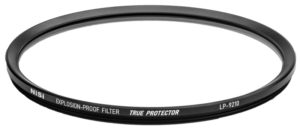 800q-02_117386 Pyöreä, musta NiSi Cine Filter Explosion Proof / True Protector LP9210 for LEITZ Summilux C / Thalia -suojasuodin näkyy valkoisella taustalla.
