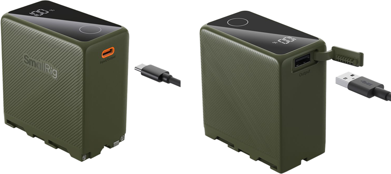 800q-03_127881 SmallRig 4577 USB-C Rechargeable Camera Battery NP-F970 (vihreä)