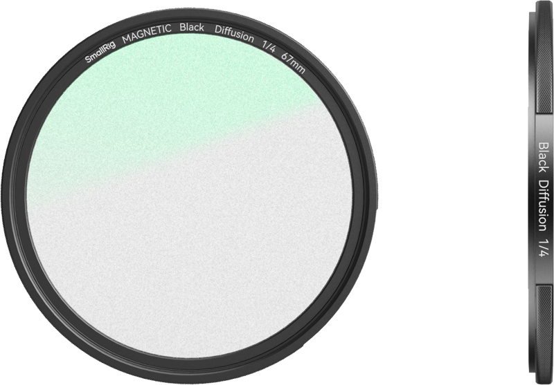 800q-03_128269 SmallRig 4583 Attachable 1/4 Effect Black Mist Filter (67mm)