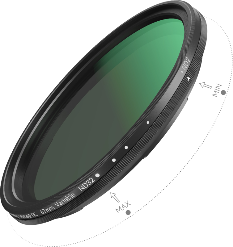 800q-03_128270 SmallRig 4724 Attachable VND Filter Kit ND2-ND32 (1-5 Stop) with M-mount Filter Adapter 67mm